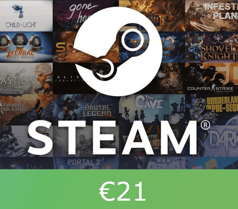 Steam Wallet Card €21 EU Activation Code