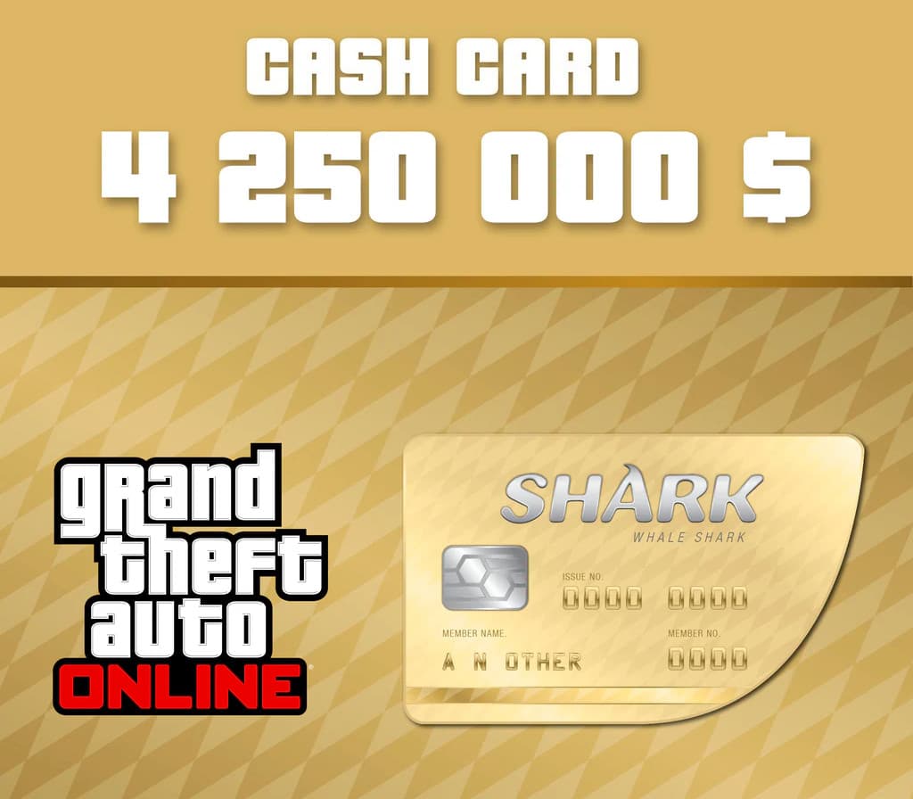 Grand Theft Auto Online - $4,250,000 The Whale Shark Cash Card EU Xbox Series X|S CD Key