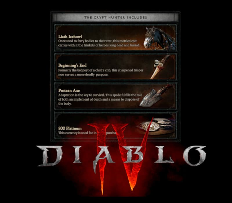 Diablo IV - Crypt Hunter Pack DLC XBOX One / Xbox Series X|S CD Key