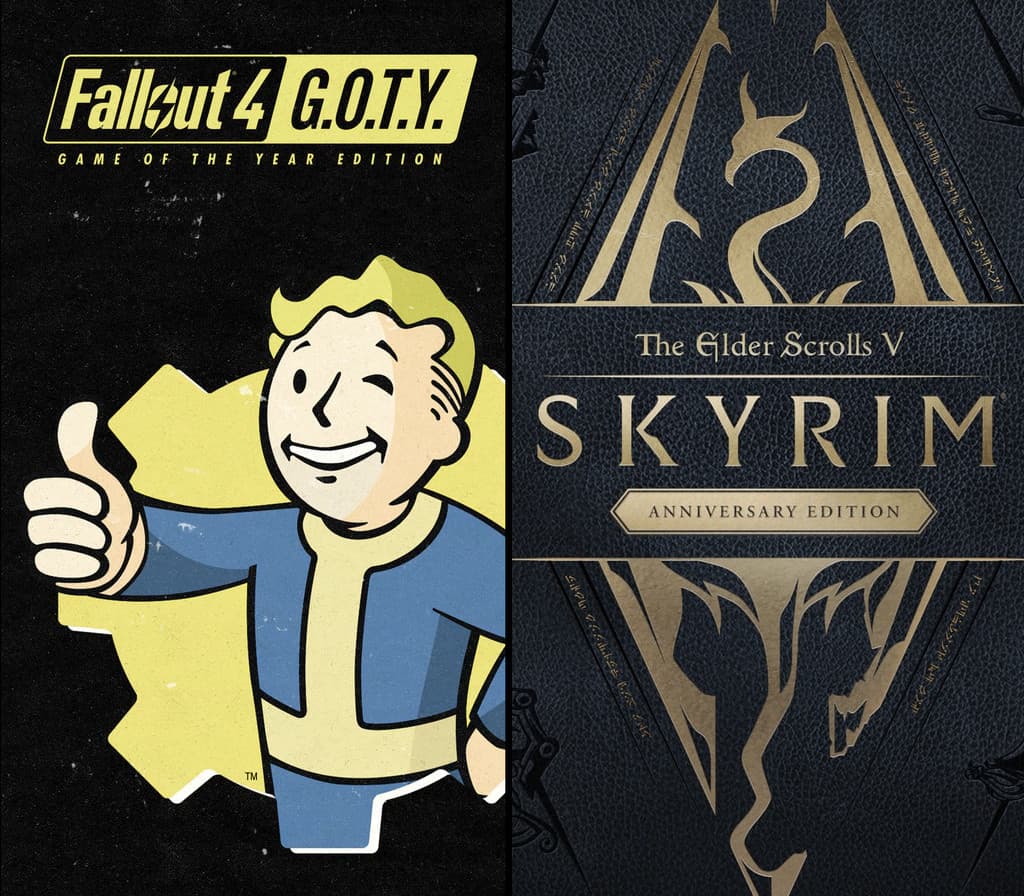 The Elder Scrolls V: Skyrim Anniversary Edition + Fallout 4 G.O.T.Y. PC Steam CD Key